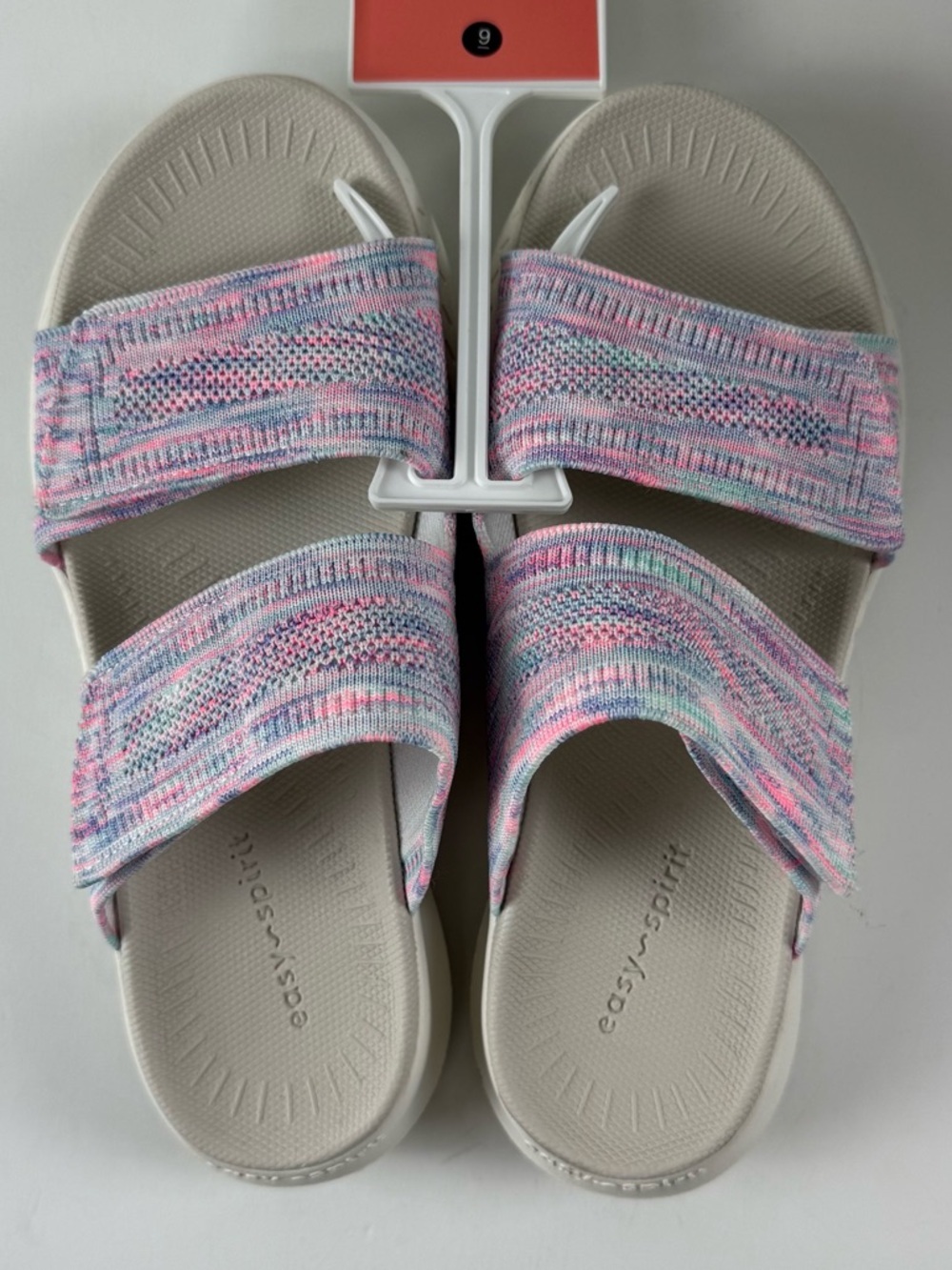 Easy Spirit Dashtyn Double Band Slip-On Sandals Womens 9M Light Pink Sandals NWT - Picture 2 of 11